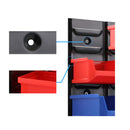 24 Bin Wall Rack Storage Tools Steel Board Organizer