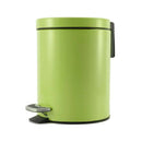 Soga Foot Pedal Stainless Steel Garbage Waste Trash Bin Round 7L Green