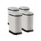 Soga 4X 10L Foot Pedal Stainless Steel Rubbish Garbage Bin U White