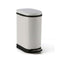 Soga Foot Pedal Stainless Steel Garbage Waste Trash Bin 10L U White