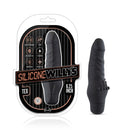 Silicone Willys Tex - Black 15.9 cm (6.25'') Vibrating Dong