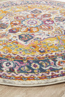 Babylon Round Multi Coloured Rug