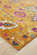 Babylon Yellow Floral Rug