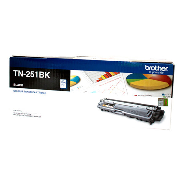 Brother TN251 Black 2,500 Pages Toner Cart