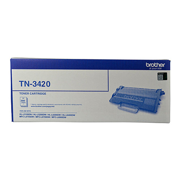 Brother TN3420 3,000 Pages Toner Cartridge - Black