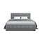 Artiss Bed Frame Double Full Size Base With Storage Grey Fabric Tiyo