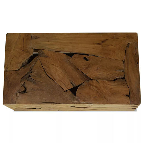 Brown Teak Coffee Table 90x50x35cm