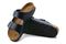 Birkenstock Arizona Oiled Leather Soft Footbed Sandal (Blue, Size 37 EU)