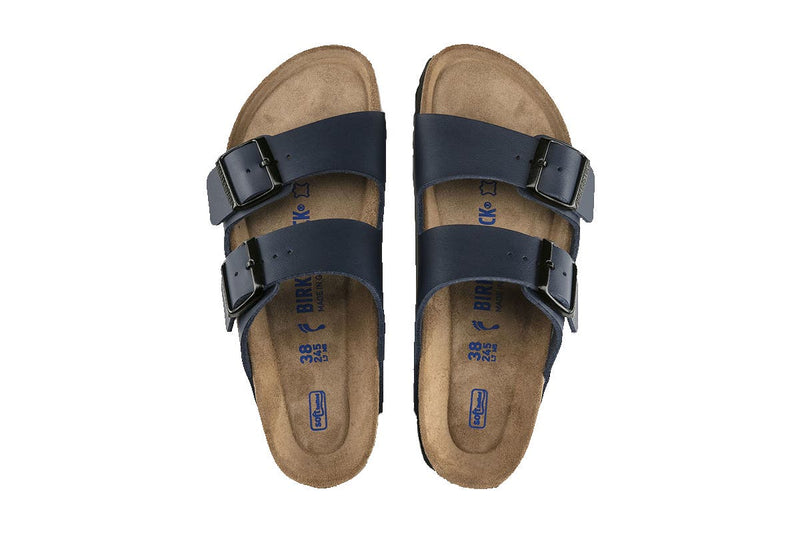 Birkenstock Arizona Birko-Flor Soft Footbed Blue Sandal (Size 36 EU)
