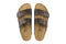 Birkenstock Arizona Natural Leather Sandal (Dark Brown, Size 36 EU)