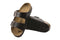 Birkenstock Arizona Natural Leather Sandal (Dark Brown, Size 36 EU)