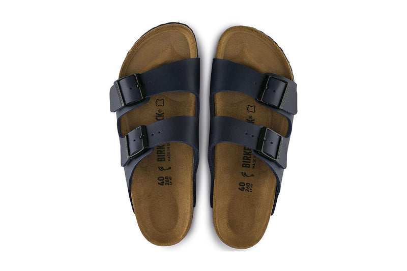 Birkenstock Arizona Birko-Flor Sandal (Navy, Size 37 EU)