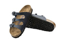 Birkenstock Florida Birko-Flor Soft Footbed Sandal (Blue, Size 37 EU)