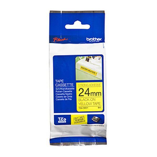Brother Strong Adhesive TZeS651 Labeling Tape 24 Mm