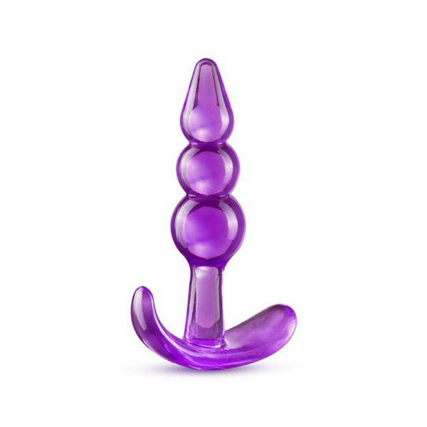 B Yours Triple Bead Anal Plug Purple