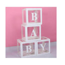 Baby Balloon Box Cube Blue Boxes Set