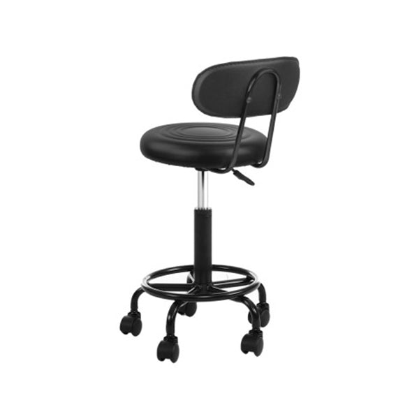 2X Salon Stool Swivel Chair Barber Hairdressing Hydraulic Black