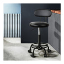 2X Salon Stool Swivel Chair Barber Hairdressing Hydraulic Black