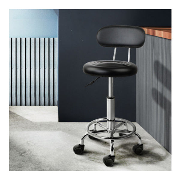 2X Salon Stool Swivel Chair Barber Hairdressing Hydraulic Chrome