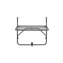 Balcony Table Black 60 X 40 Cm Steel