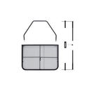 Balcony Table Black 60 X 40 Cm Steel