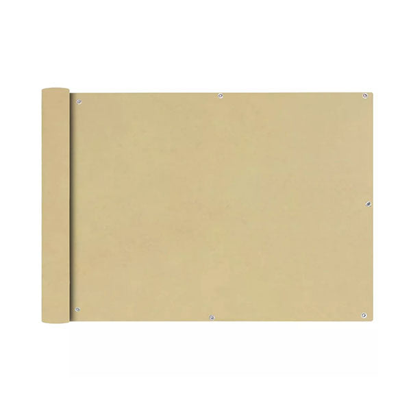 Balcony Screen Oxford Fabric 90 X 400 Cm Beige