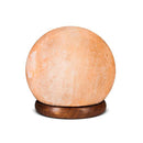 Ball Shape Himalayan Crystal Carved Pink Salt Lamp
