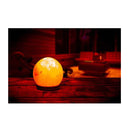 Ball Shape Himalayan Crystal Carved Pink Salt Lamp