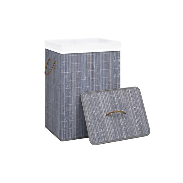 Bamboo Laundry Basket Grey