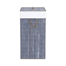 Bamboo Laundry Basket Grey 83 L