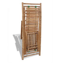Bamboo Deck Chair with Footrest