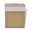 Bamboo Laundry Rectangular Bin Natural
