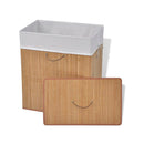 Bamboo Laundry Rectangular Bin Natural