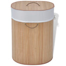 Bamboo Laundry Bin Oval