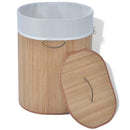 Bamboo Laundry Bin Oval