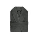 Bambury Commercial Waffle Robe Charcoal Medium Large