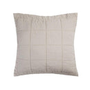 Bambury French Flax Linen Quilted Euro Sham