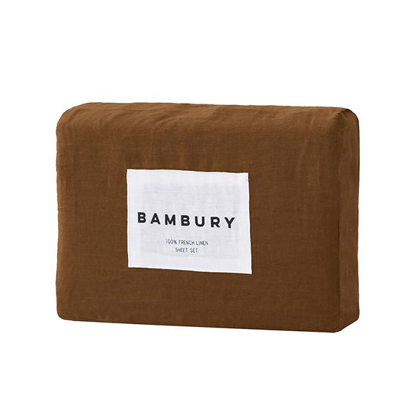 Bambury King French Linen Sheet Set