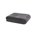 Bambury Microplush Throw Rug Charcoal