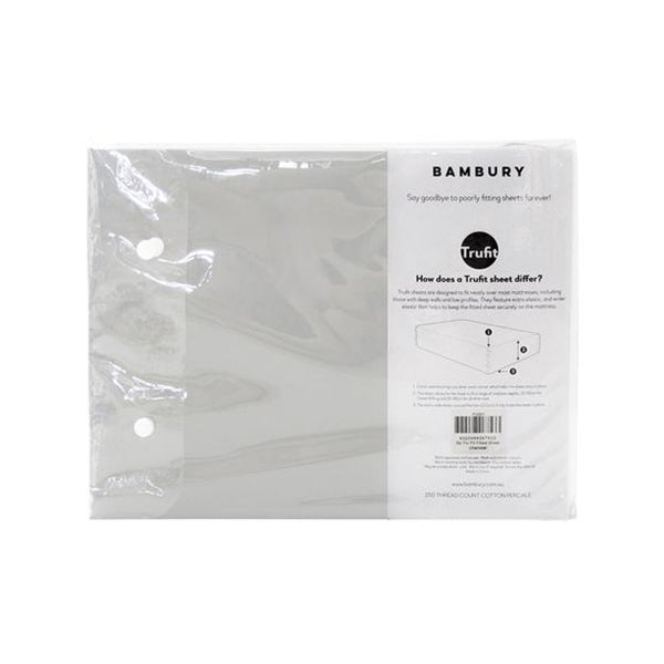 Bambury Trufit Fitted Sheet Silver King