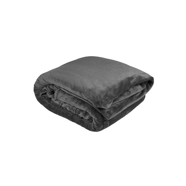 Bambury Ultraplush Blanket Charcoal Single