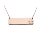 Bar Necklace With Initial