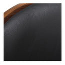 Bar Stools 2 Pcs Black Bent Wood And Faux Leather