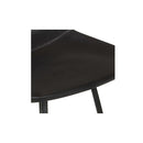 Bar Stools 4 Pcs Black Real Leather