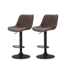 Set Of 2 Bar Stools Kitchen Chairs Metal Barstool Dining Chair Rushal