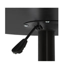 Bar Table Kitchen Swivel Round Metal Black