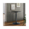 Bar Table Kitchen Swivel Round Metal Black