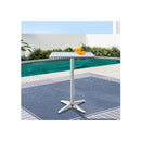 Bar Table Outdoor Furniture Adjustable Aluminium Cafe Indoor Square
