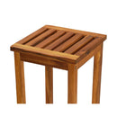 Bar Chairs 2 Pcs Solid Acacia Wood