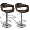 Bar Stools Artificial Leather With Backrest (2 Pcs)
